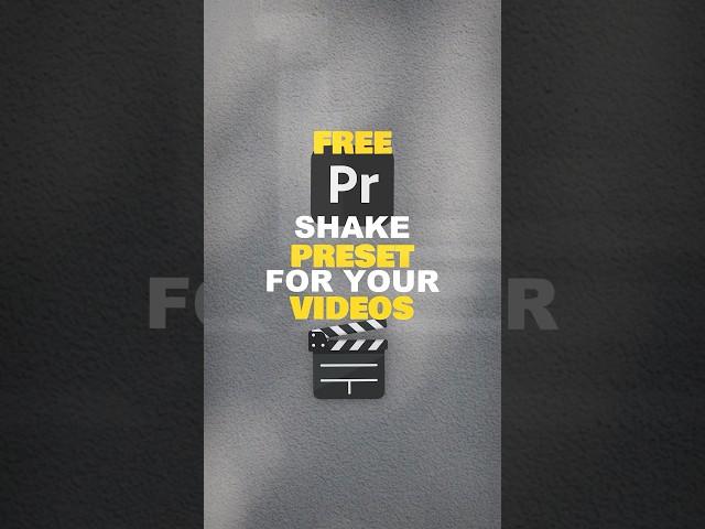 Free Premiere Pro Preset for your Videos! 