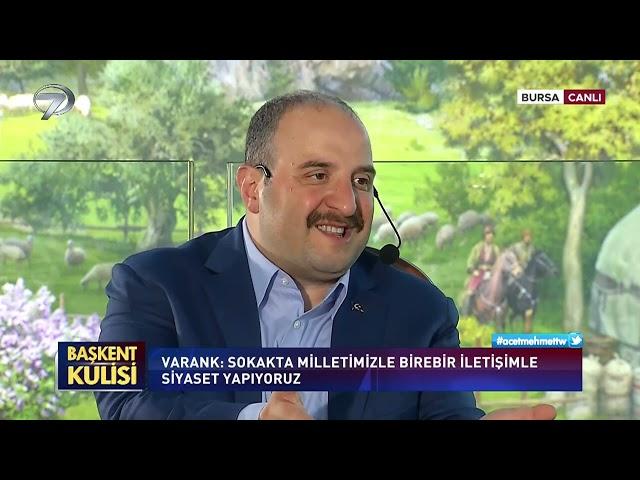 Bakan @varank, Başkent Kulisi’nde Gazeteci Mehmet Acet’in sorularını cevaplıyor…