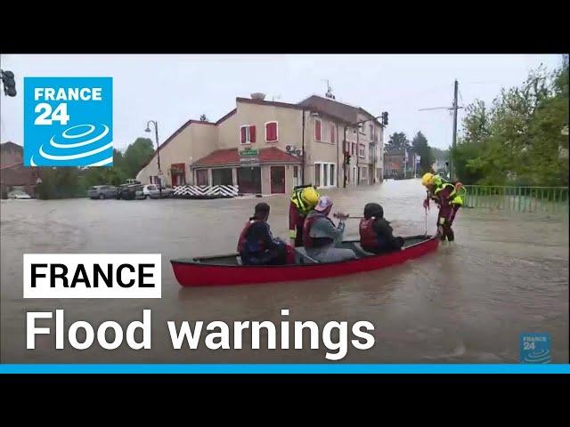 Floods hit parts of Northeastern France • FRANCE 24 English