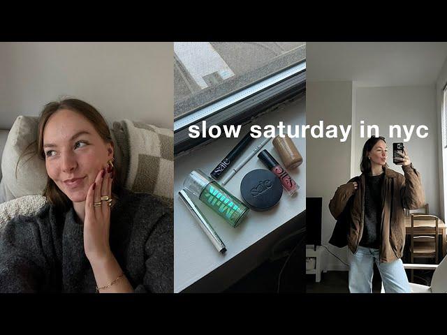 slow saturday living alone in nyc | grwm, life chit chats & dinner date