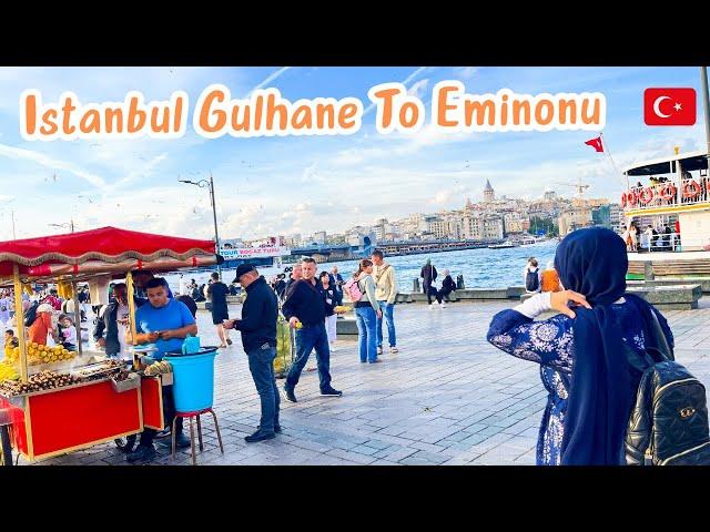 Turkey Istanbul Gulhane To Eminonu | Walking Tour 2024 | rainy Day | Travel | Parivish World