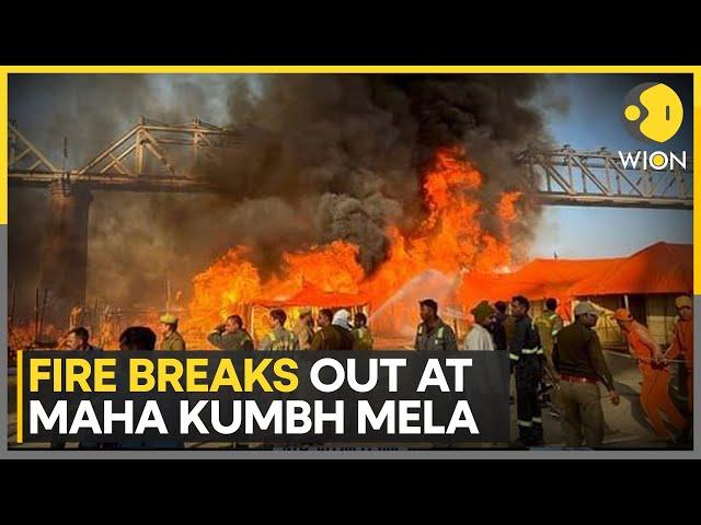 Massive Fire Breaks Out At Maha Kumbh Mela In Prayagraj; No Casualties | WION