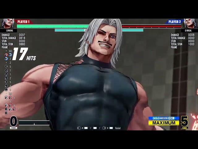 Omega Rugal 100% TOD Combo!! | The King of Fighters 15