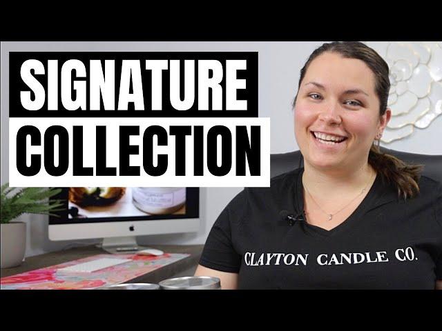 CLAYTON CANDLE CO. SOY CANDLE SIGNATURE COLLECTION- A look at our signature scents