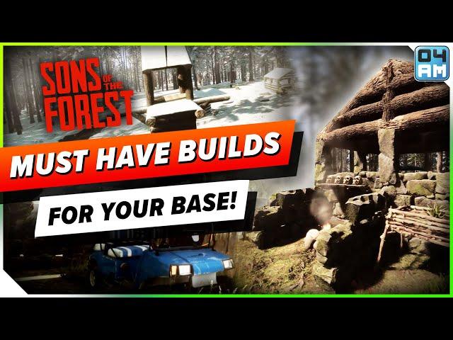 Sons of The Forest MUST HAVE Base Builds - Zipline Watchtower, Garage Design & More!