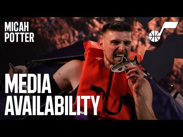 MICAH POTTER 2024/25 Media Day Availability ️ | UTAH JAZZ