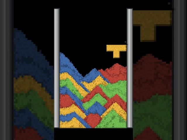 Sand + tetris = Sandtrix # 58 (YOU CAN'T STOP PLAYING !!! ) #sandtrix #shorts #sandtetris