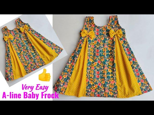 Very Easy Baby frock cutting and stitching  for 2-3 Year