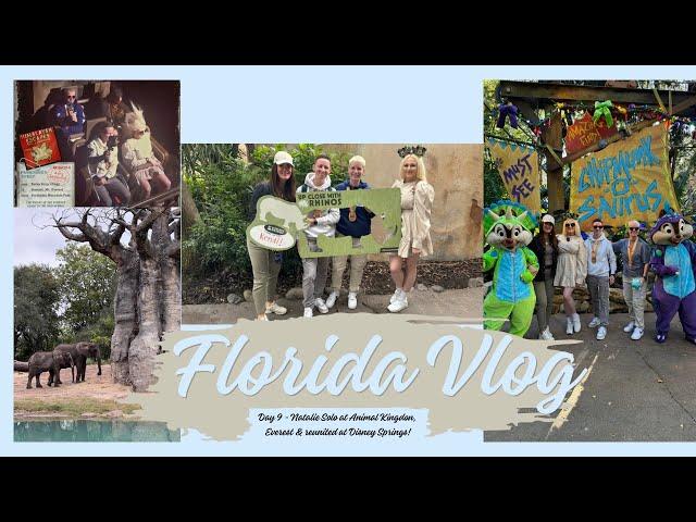 Day 9 | Natalie in Animal Kingdom, Port Orleans Beignets & reunited at Disney Springs | ORLANDO |