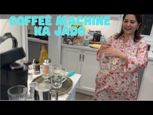 Coffee machine ka jado| Coffee enjoy ki with family ️️