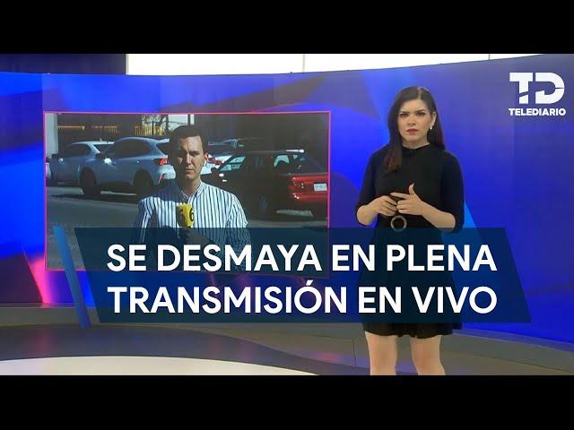 Conductora de Telediario se desmaya en plena transmisión; confirman que se se encuentra estable