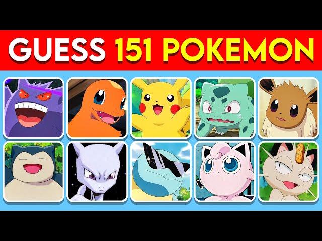 Who's That Pokémon?  | Guess 151 Pokemon (Gen 1)