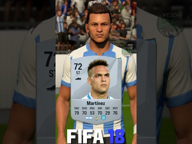  LAUTARO MARTINEZ fifa evolution (18-25) #eafc25 #fc25 #fifa #lautaro #martinez #inter