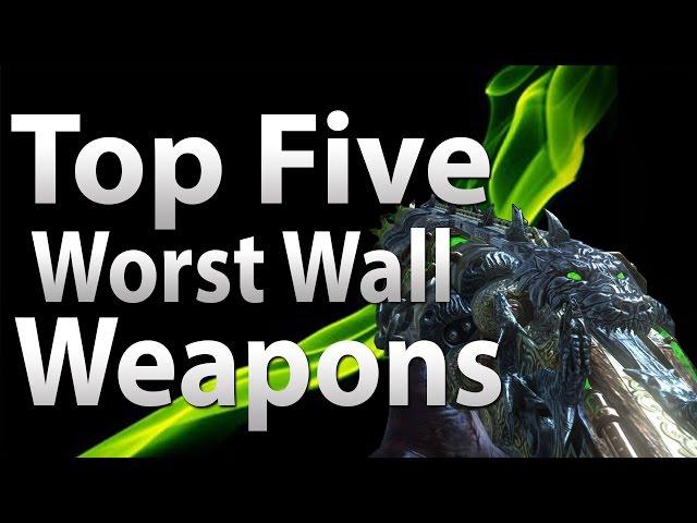 TOP 5 Worst Wall Weapons in 'Call of Duty Zombies' - Black Ops 2, Black Ops & WAW
