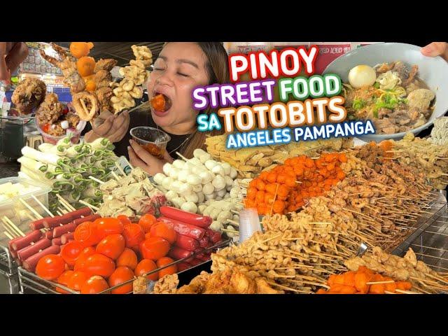 PINOY Street Food GIANT CALAMARES, Fried Chicken HEAD, SpicyDinamite, CheeseStik | TOTOBITS Pampanga