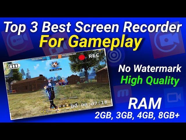 Best Screen Recorder For Free Fire | Best Screen Recorder For Android | Screen Recorder Apps