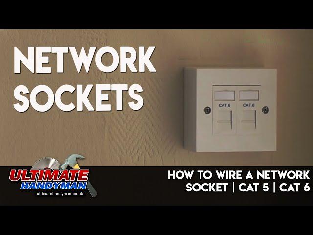 How to wire a network socket | Cat 5 | Cat 6