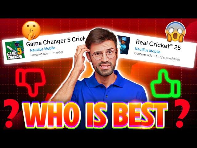 Shocking Results !! Real Cricket 25 vs Game Changer 5??? Which mode is best | RC25 vs GC5