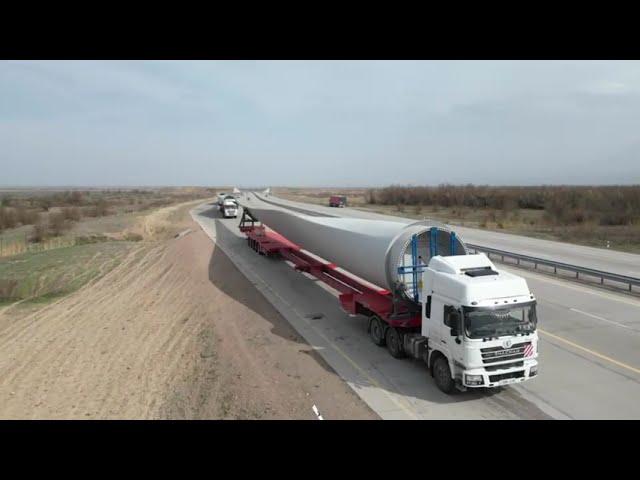 SANY Renewable Energy's wind turbine blades for the Arkalyk project are on the way.