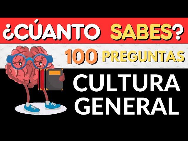  TEST DE CULTURA GENERAL  ¿Aceptas el Desafío?  100 Preguntas de CULTURA GENERAL  Nivel Medio 🟡