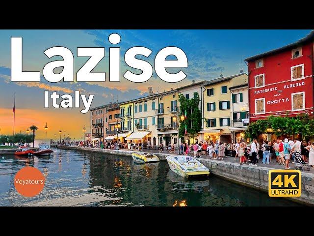 Lazise, Lake Garda - Italy Walking Tour (4K UHD)