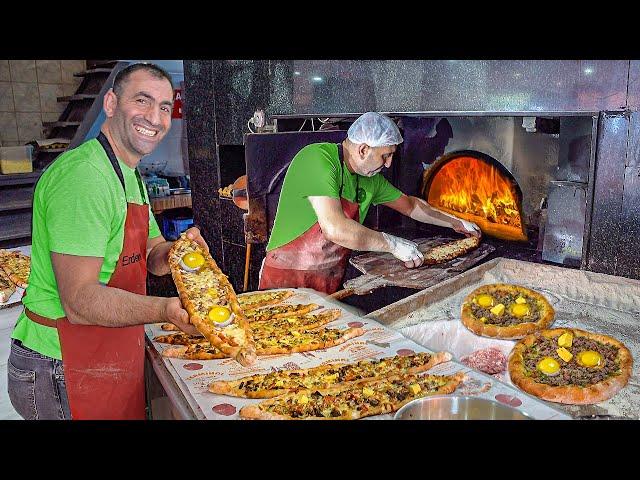  Street food in TRABZON, Turkey - KING OF TURKISH PIDE + INSANE seafood | Street food in Turkey