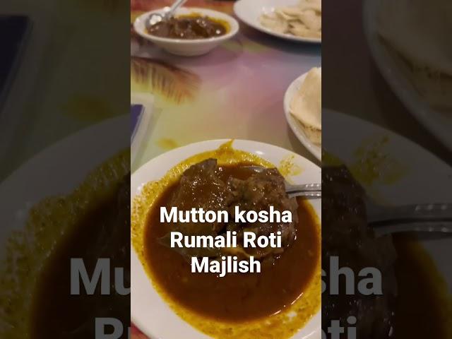 #shorts Mutton kosha rumali ruti.Majlish chandannagar