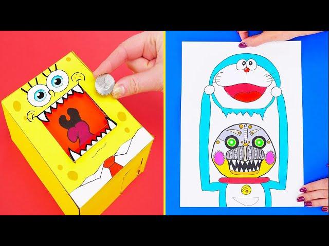 Spongebob Vs FNAF DIY Funny Video