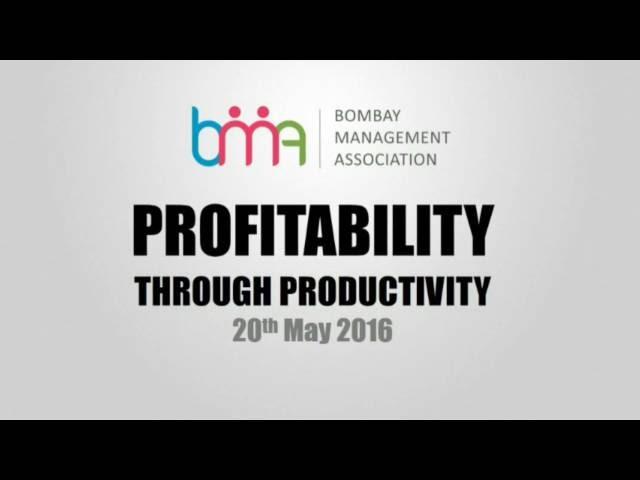 Profitability through Productivity at Bombay Management Association