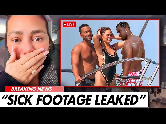 New Party Footage Of John Legend & Chrissy Teigen On Diddy’s Yacht | Chrissy’s CREEPY Behavior