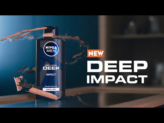 The NIVEA MEN DEEP Impact Body Lotion