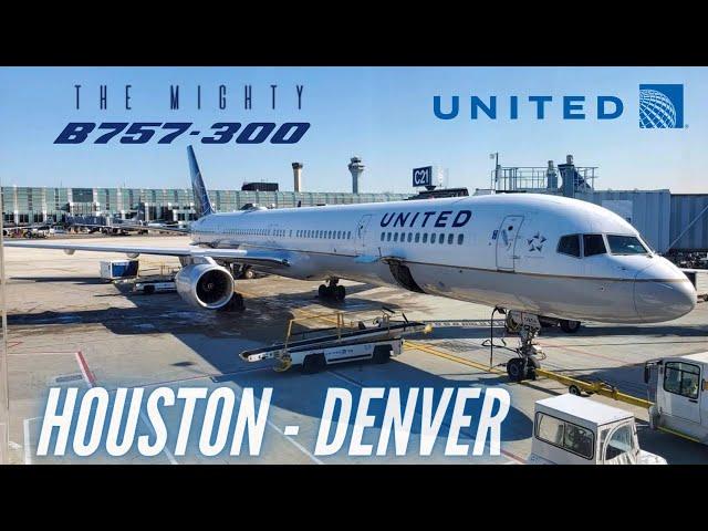 Trip Report | Mission: Boeing 757 | Houston - Denver | United First Class | Boeing B757-300