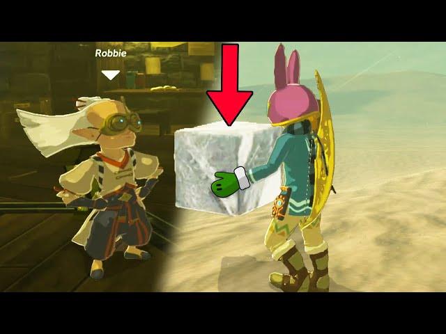 I crossed the ENTIRE MAP with the ICE from Gerudo Town to deliver it to Robbie - Breath of the Wild