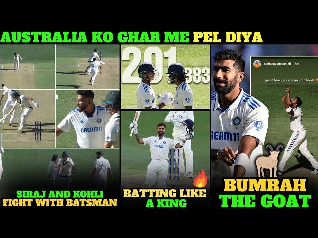 BUMRAH brings IND Back! IND vs AUS 1st TEST Day 1 & 2 | KL RAHUL & Yashasvi Jaiswal BATTING 