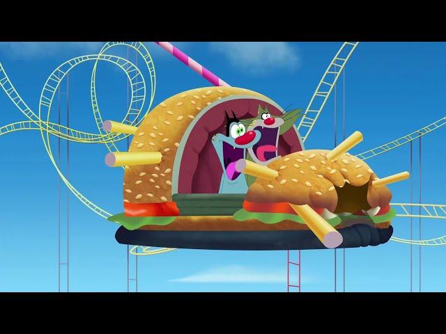 Oggy and the Cockroaches  ROLLERCOASTER BURGER  Full Episode in HD