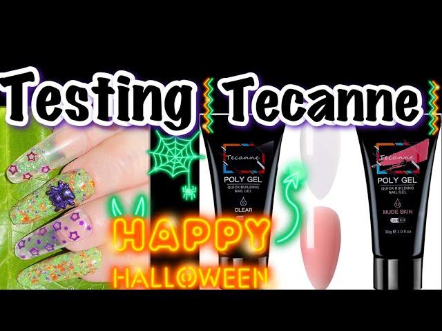 Halloween Testing Tecanne Polygel tutorial for beginners