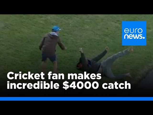 Cricket fan makes incredible $4000 catch | euronews 