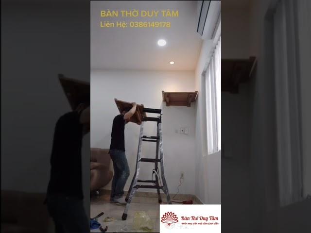 Bàn Thờ Treo Tường Hai Tầng - Thờ Phật & Gia Tiên #shorts