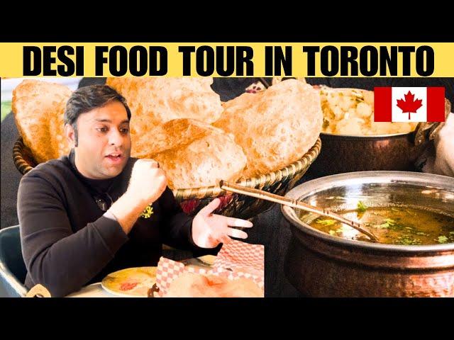 Trying Halwa Poori for the First Time in Toronto | Desi Food in Canada | Pakistan Street Food