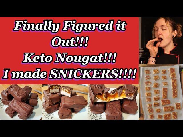 Keto Nougat | Sugar Free Snickers Candy Bar Recipe