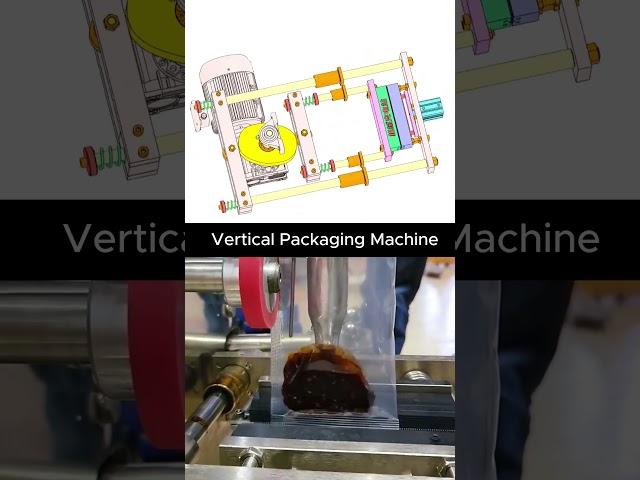 Vertical packaging machine horizontal sealing #mechanism #engineering  #automation #mechanic