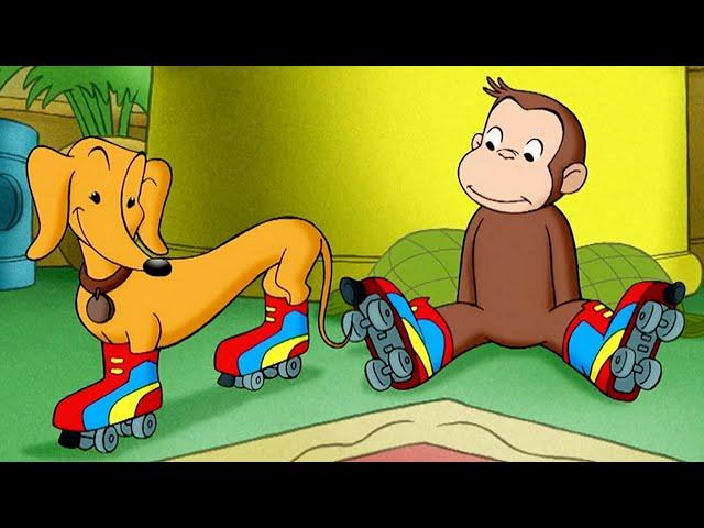 Georges le Petit Singe  Curious George découvre le roller  Dessins Animés