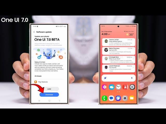 Samsung One UI 7.0 Beta Android 15 - OFFICIAL