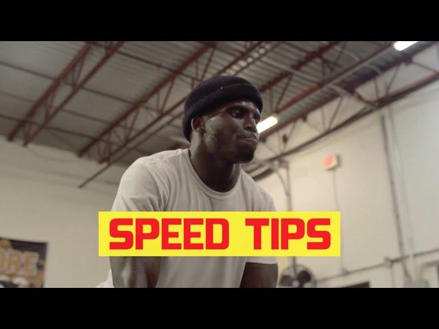 SPEED TIPS w/ @Deestroying  | Tyreek Hill Workouts