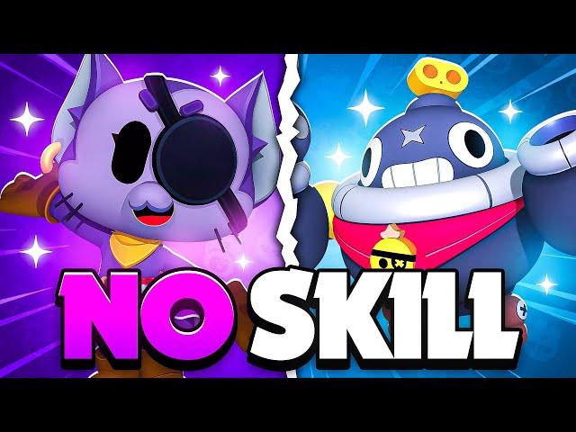 Top 10 NO SKILL Brawlers! 