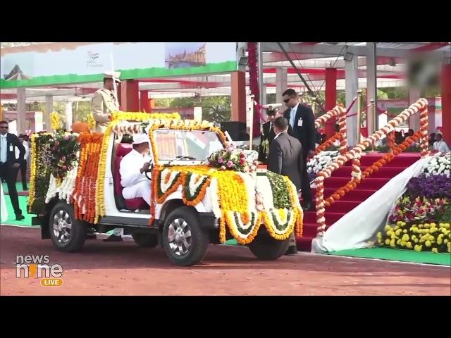 Gujarat Governor Acharya Devvrat unfurls national flag in Junagadh on 75th Republic Day | News9