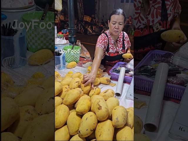 Must Try! Thai Mango Sticky Rice - Fruit Cutting Skills