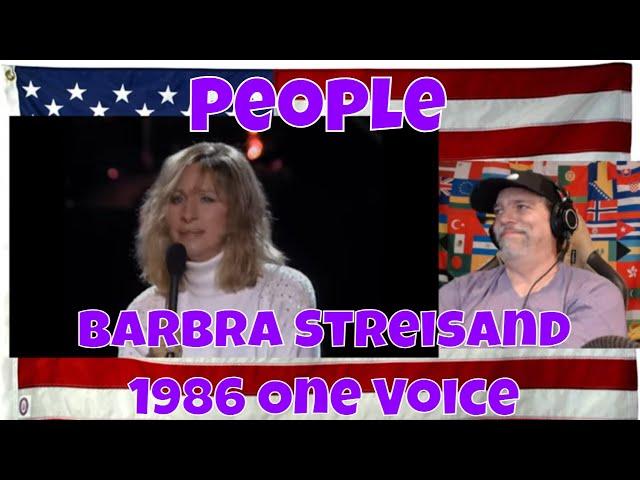 Barbra Streisand   1986   One Voice   People - REACTION