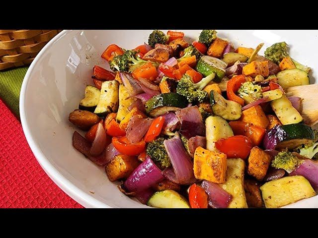 How to Roast Vegetables the Right Way with Balsamic Vinaigrette // Side Dish️