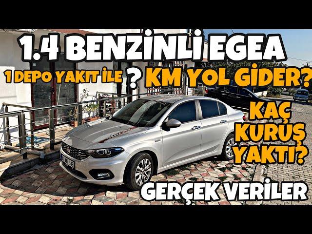 1.4 Benzinli Egea 1 Depo İle Kaç Km Yol Yapıyor | Gerçek Veriler |#Vlog | Oto Bilgi